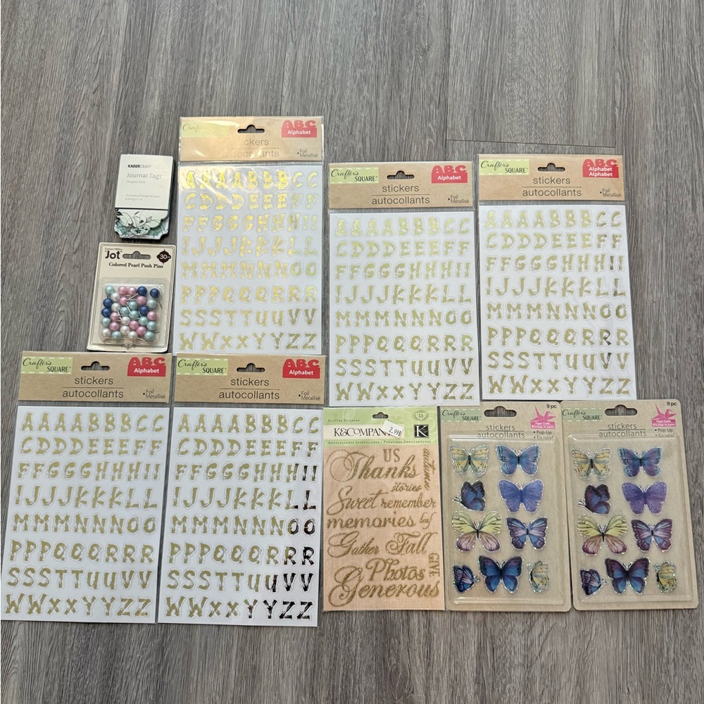 Craft Stickers and Embellishments Set
